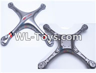 UDIRC-i350H Spare Parts-01 Upper and bottom shell cover-Silver,UDIR/C i350H rc Quadcopter parts,i350H rc Drone spare parts Accessories